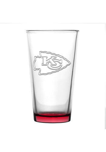 Kansas City Chiefs Embossed 16OZ Pint Glass