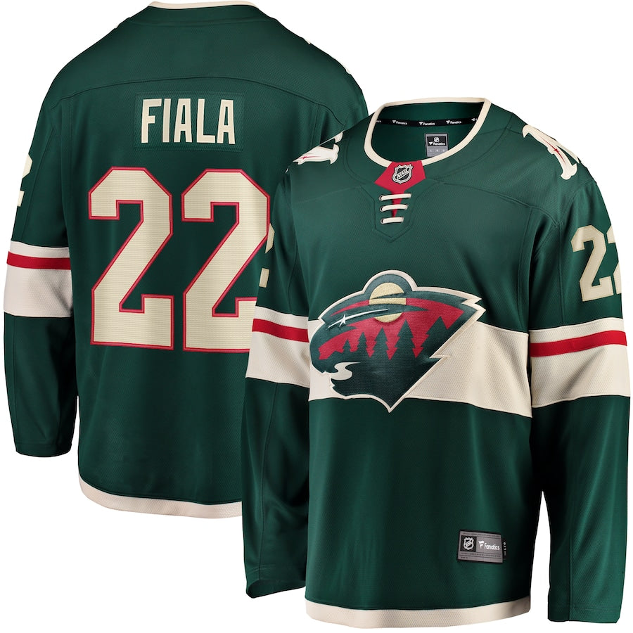 Men's Fanatics Minnesota Wild Kevin Fiala Breakaway Green NHL Jersey