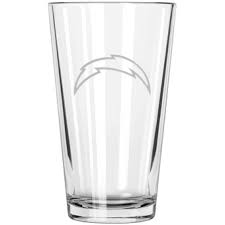 Los Angeles Chargers Embossed 16OZ Pint Glass