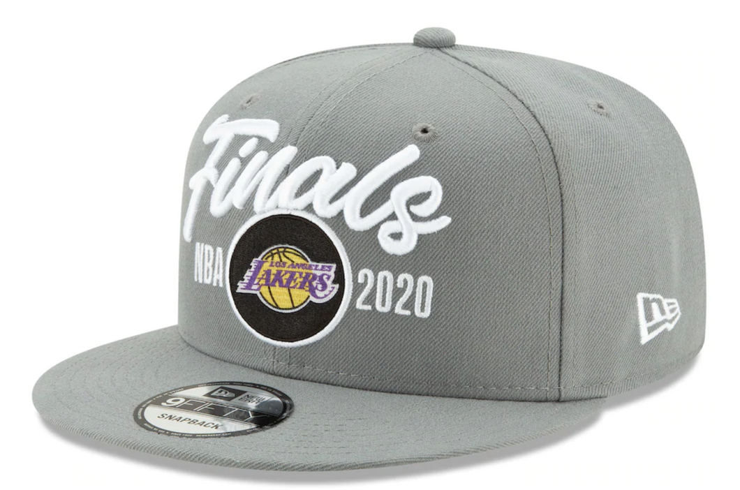 Los Angeles Lakers New Era '2020 NBA Finals' Locker Room 9Fifty Snapback Hat