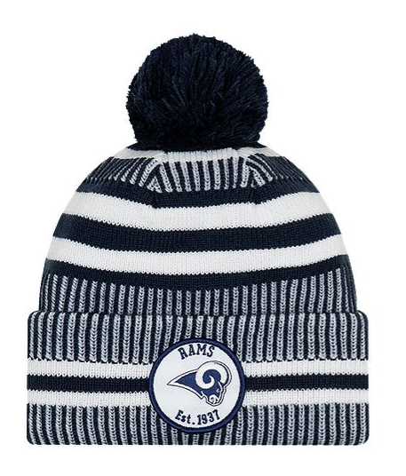 Los Angeles Rams New Era Home Sideline Navy Knit Hat/Toque