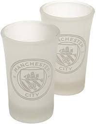 Manchester City 2 Shot Glasses