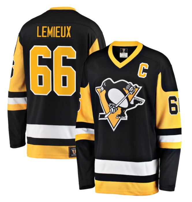 Mario Lemieux NHL Pittsburgh Penguins Fanatics Branded Premier Breakaway Retired Player Jersey - Black