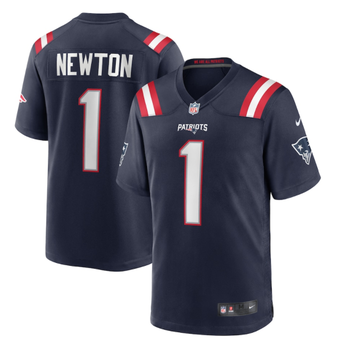 New England Patriots Cam Newton Nike Game Jersey