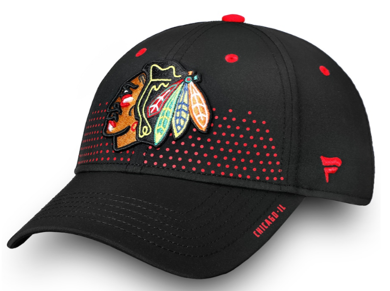 Men's Chicago Blackhawks Fanatics Branded Black Draft - Flex Hat