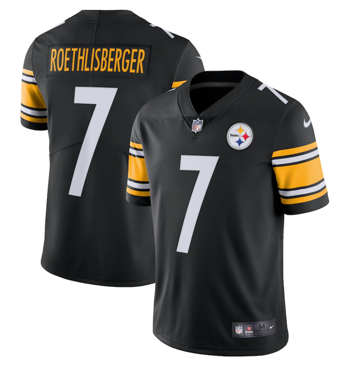 Men s Nike Ben Roethlisberger Black Pittsburgh Steelers Game Jersey Pro Image Sports Square One