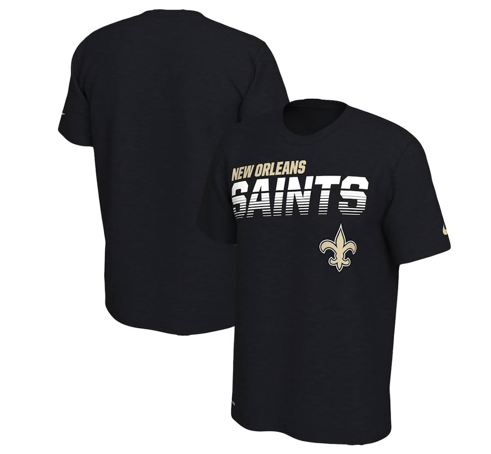 Men's Nike Black New Orleans Saints Sideline Line of Scrimmage Legend Performance - T-Shirt