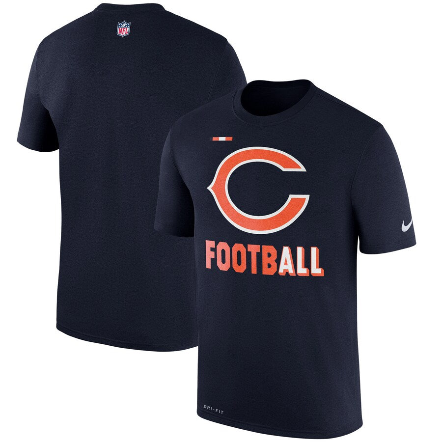 Men's Nike Chicago Bears Sideline Legend Football Performance T-Shirt