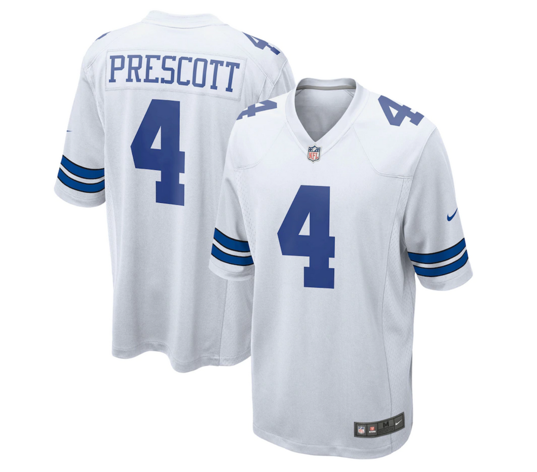 Men's Nike Dak Prescott White Dallas Cowboys Limited Jersey
