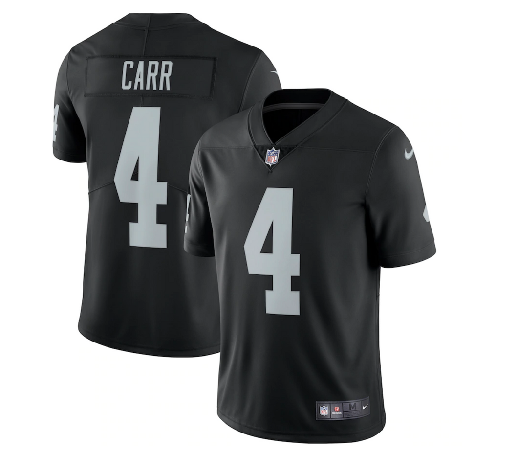 Men's Nike Derek Carr Black Las Vegas Raiders Limited Jersey