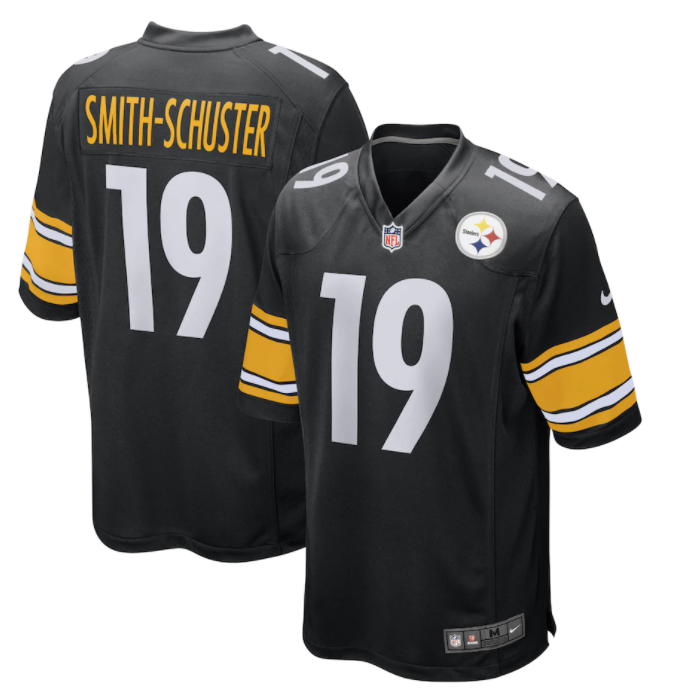 Men's Nike JuJu Smith-Schuster Black Pittsburgh Steelers Game Jersey