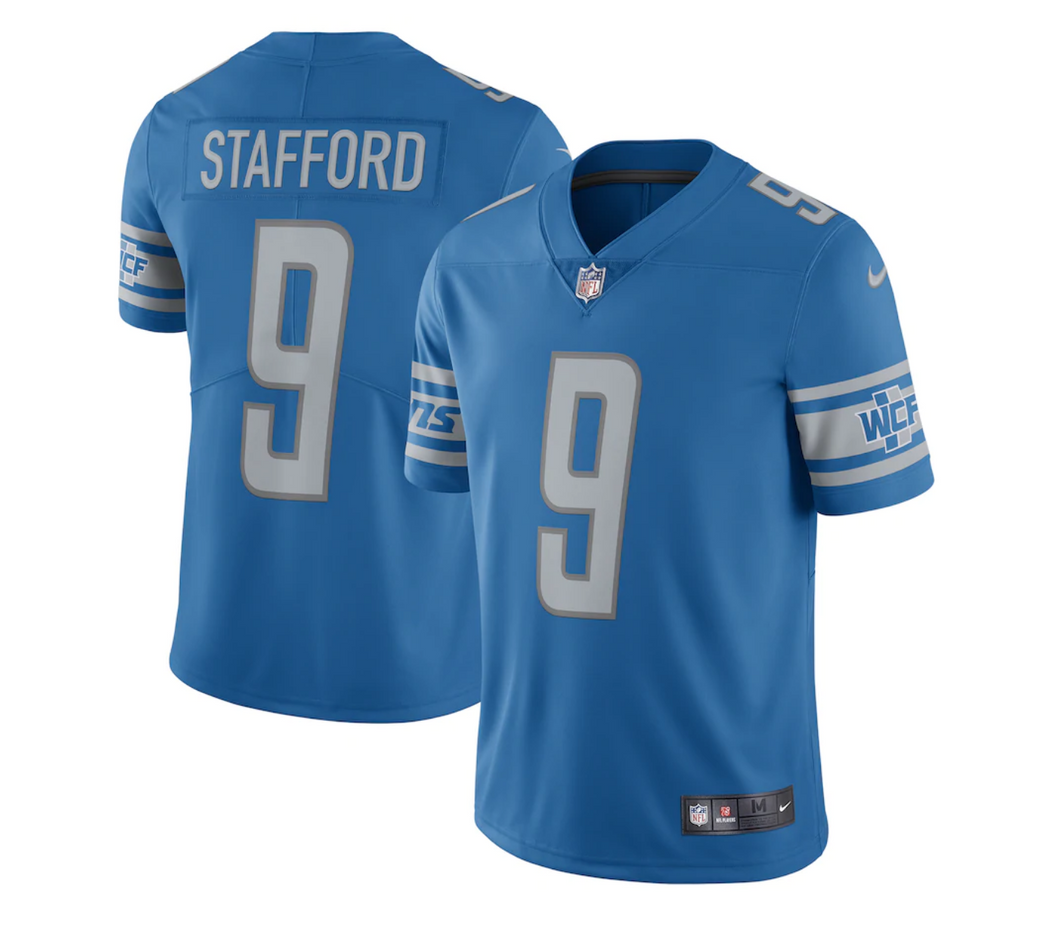 Men's Nike Matthew Stafford Blue Detroit Lions Limited Jersey