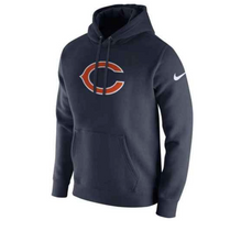 Load image into Gallery viewer, Men&#39;s Nike Navy Chicago Bears Club Fleece Logo Pullover Hoodie
