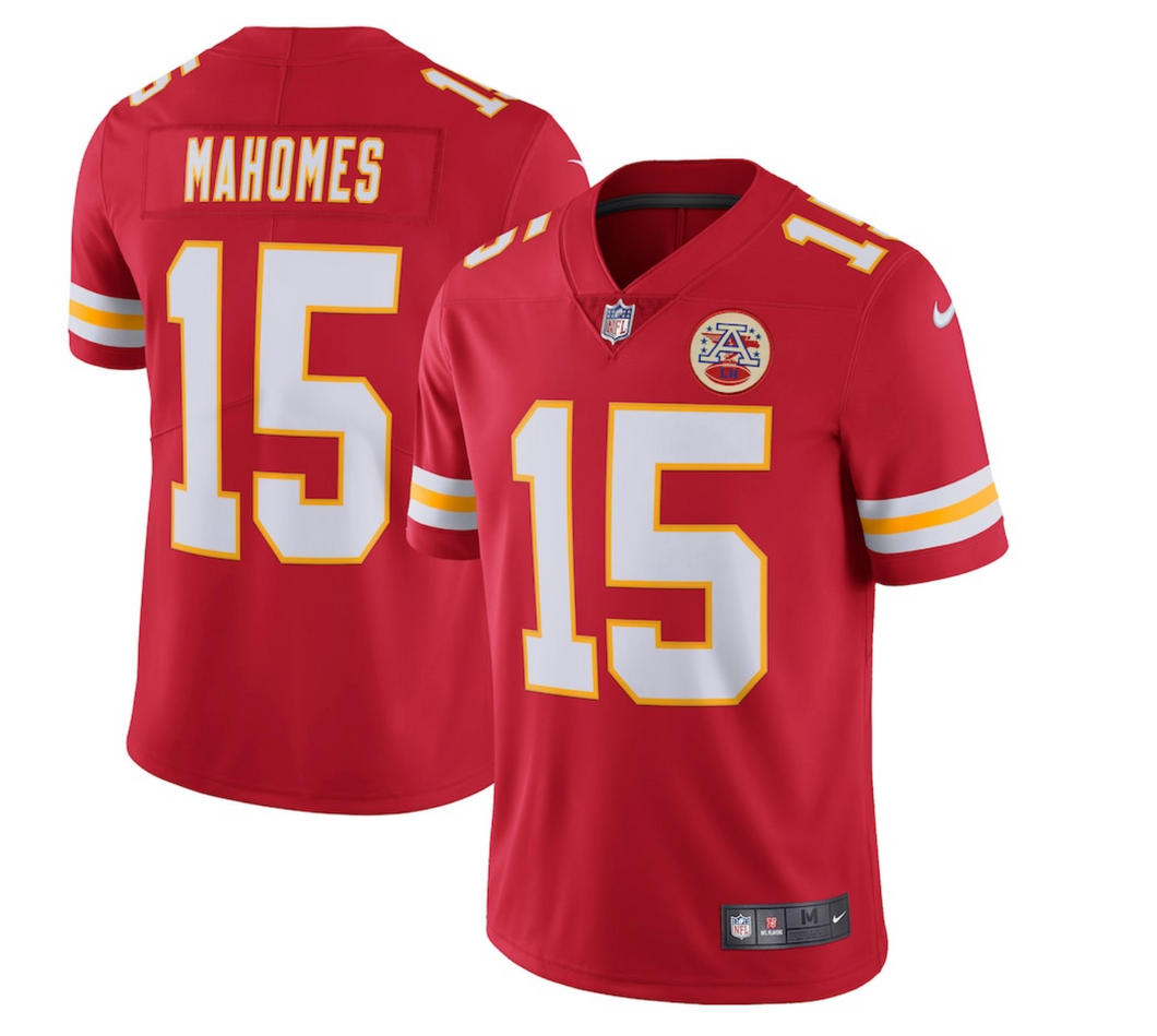 Men's Nike Patrick Mahomes Red Kansas City Chiefs Limited Jersey