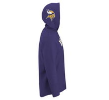 Load image into Gallery viewer, Men&#39;s Nike Purple Minnesota Vikings Helmet Performance - Hoodie Long Sleeve T-Shirt
