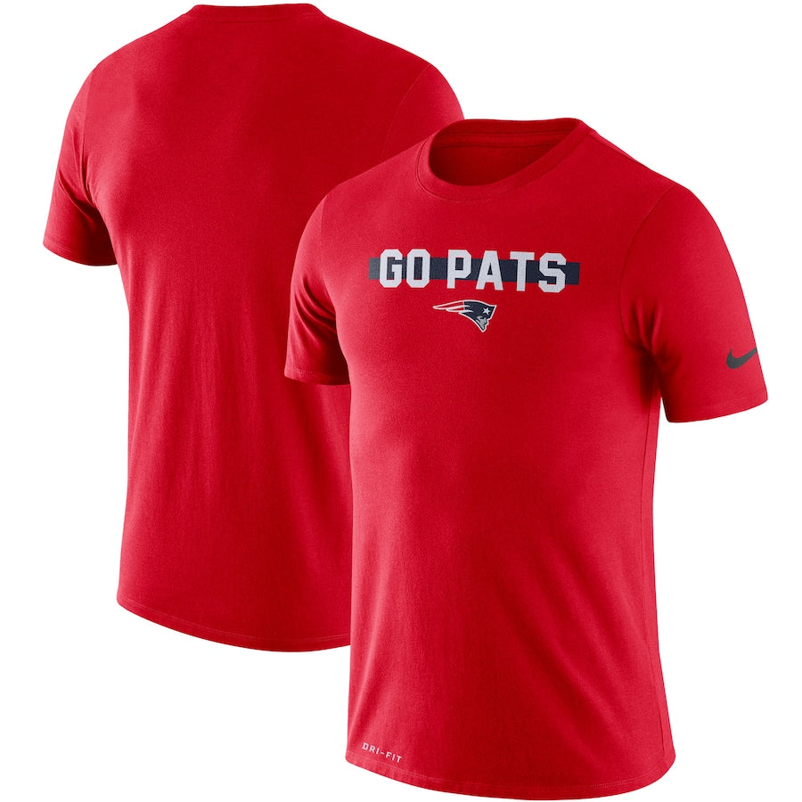 Men's Nike Red New England Patriots Sideline Local Performance T-Shirt