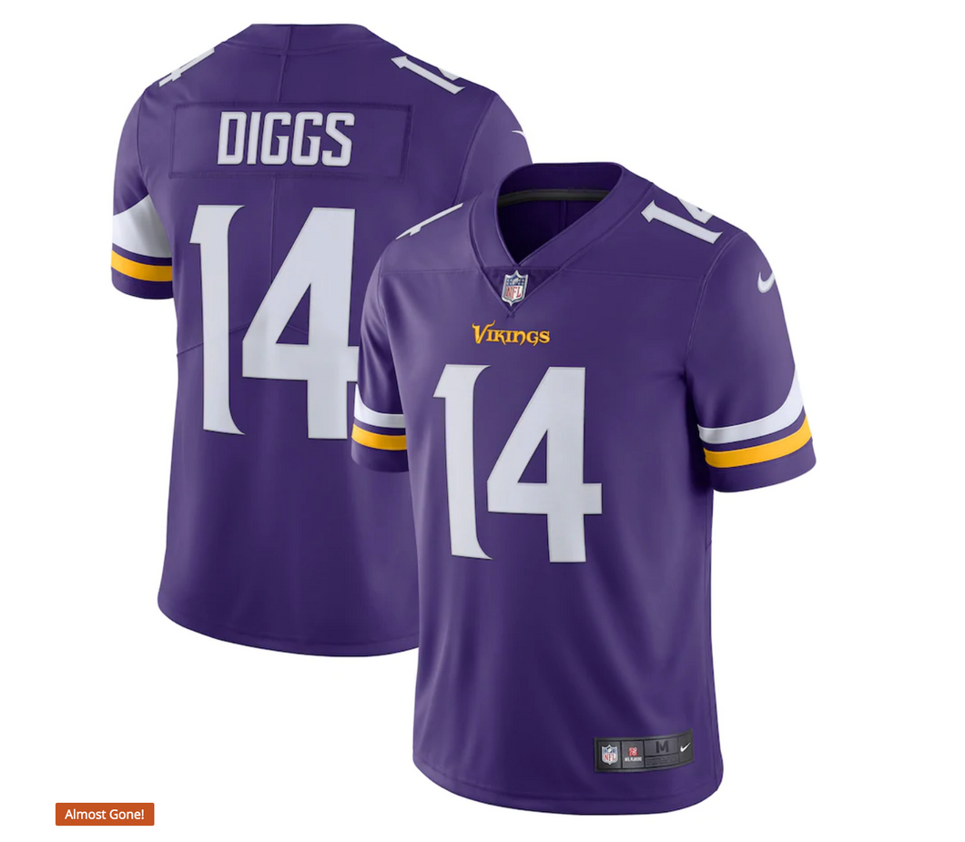 Men's Nike Stefon Diggs Purple Minnesota Vikings Limited Jersey