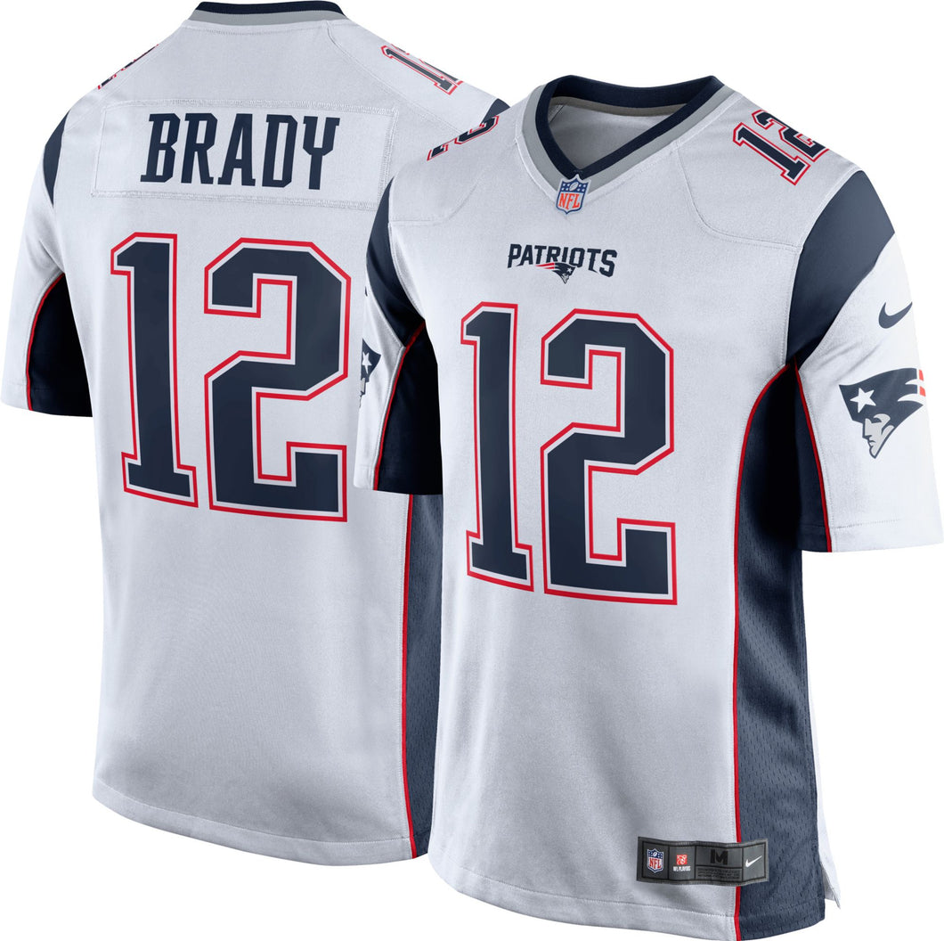 Men's Nike Tom Brady Nike White New England Patriots Limited Jersey