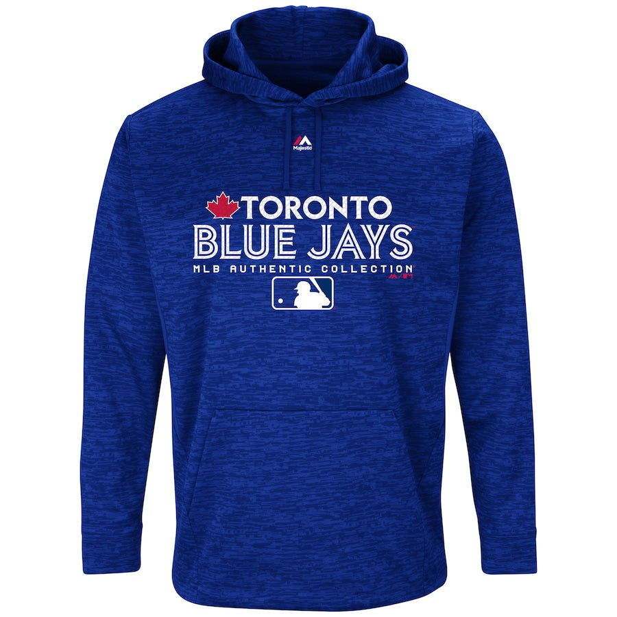Toronto Blue Jays Majestic Royal Authentic Collection Team drive Ultra Streak Fleece Hoodie