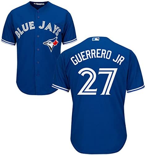 Men's Majestic Toronto Blue Jays Vladimir Guerrero Jr Royal Blue Replica MLB Jersey