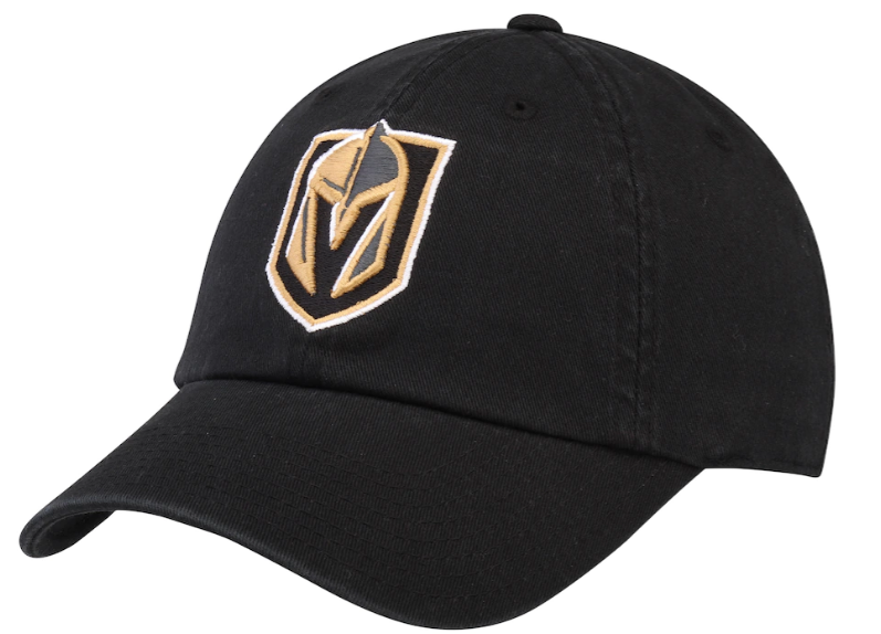 Men's Vegas Golden Knights American Needle Black NHL Blue Line Unstructured Adjustable Hat