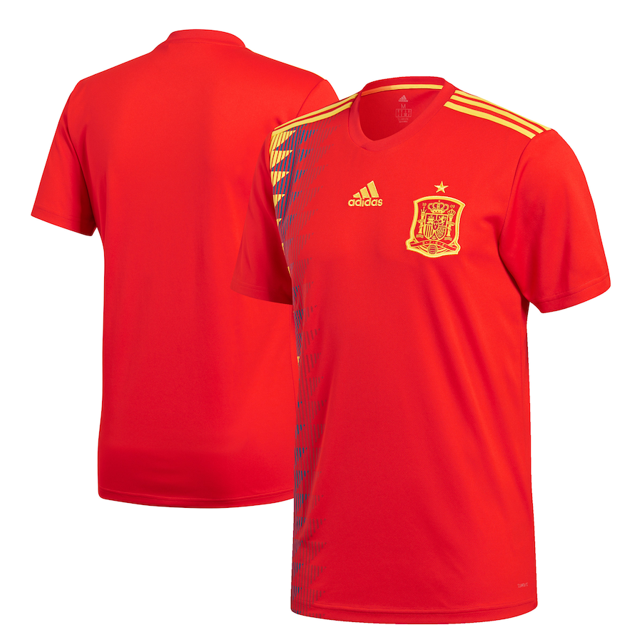 Men's Adidas Spain 2018 World Cup Red Soccer Jersey