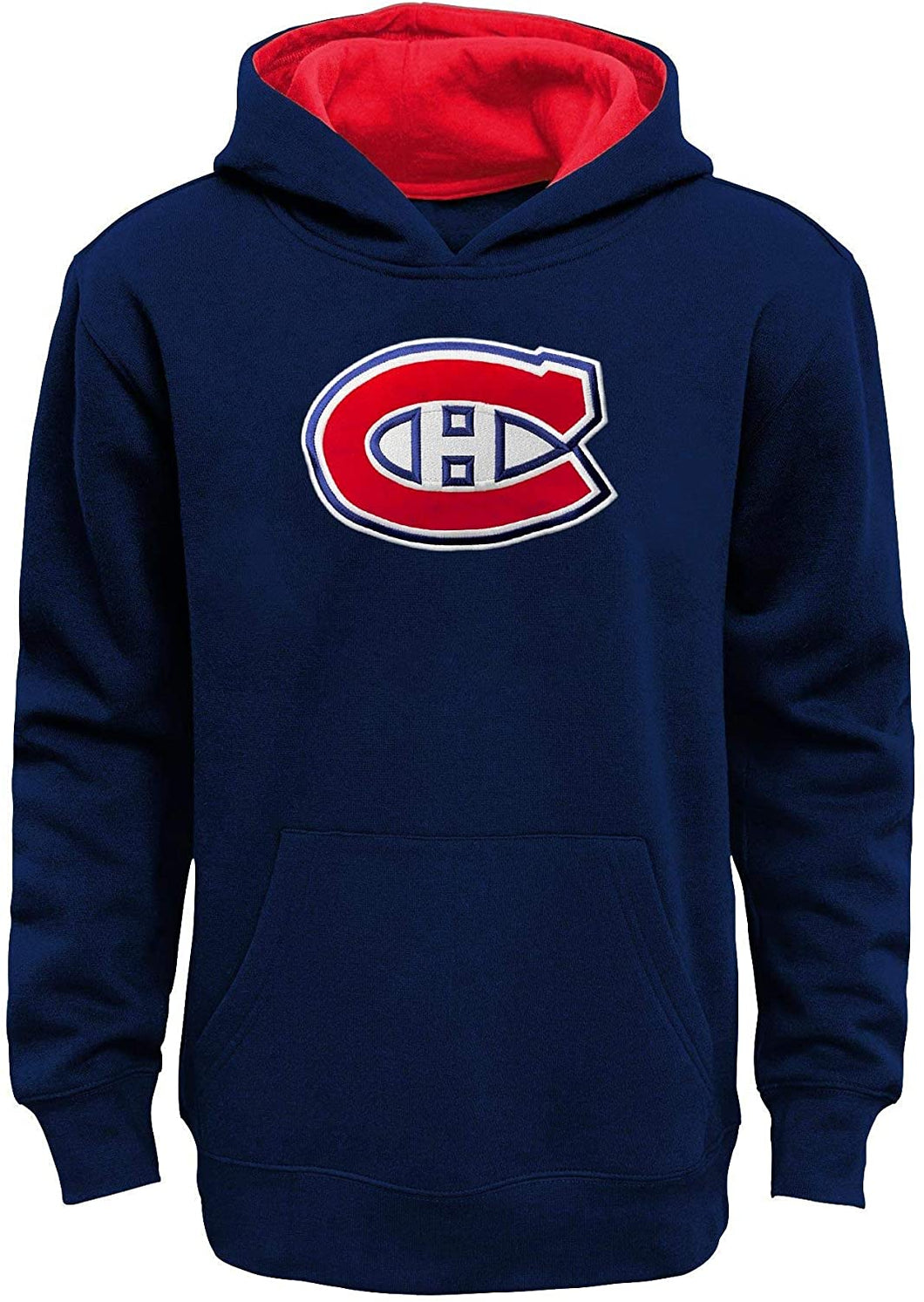 Montreal Canadiens Youth Prime Basic Pullover Fleece Hoodie