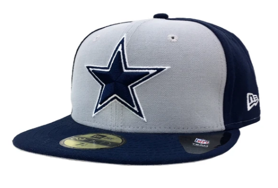 New Era Dallas Cowboys Navy White Fitted Hat