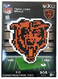 Chicago Bears BRXLZ 3D Team Logo