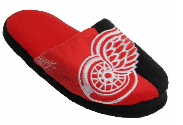 NHL Detroit Red Wings Hockey Split Color Slide Slippers