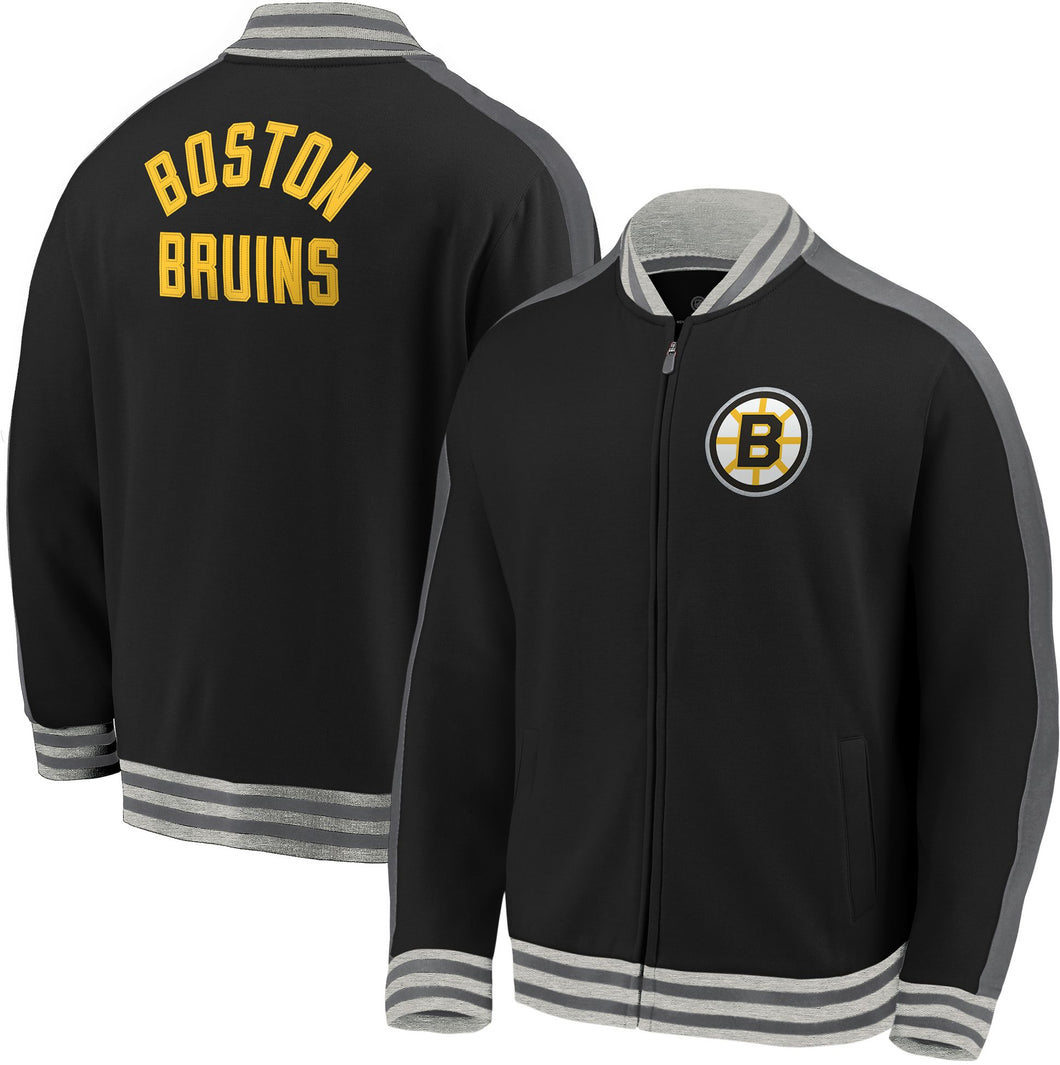 NHL Men's Boston Bruins Varsity Full-Zip Track Jacket