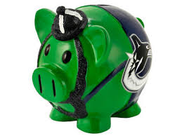 Vancouver Canucks Large Teams Piggy Bank