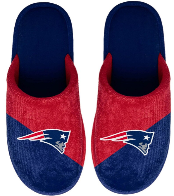 New England Patriots Big Logo Scuff Slippers