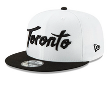 Load image into Gallery viewer, Toronto Raptors new Era City Series 19 Holiday 9fifty White/black Hat Snapback
