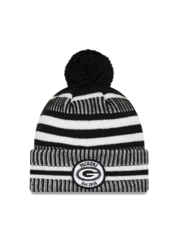 Green Bay Packers New Era 2019 Sideline Home Black white Sport Knit Hat/Toque