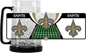 New Orleans Saints Crystal Freezer Mug