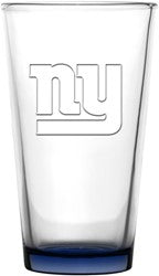 New York Giants Embossed 16OZ Pint Glass