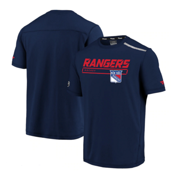 New York Rangers Fanatics Branded Authentic Pro Clutch T-Shirt - Navy