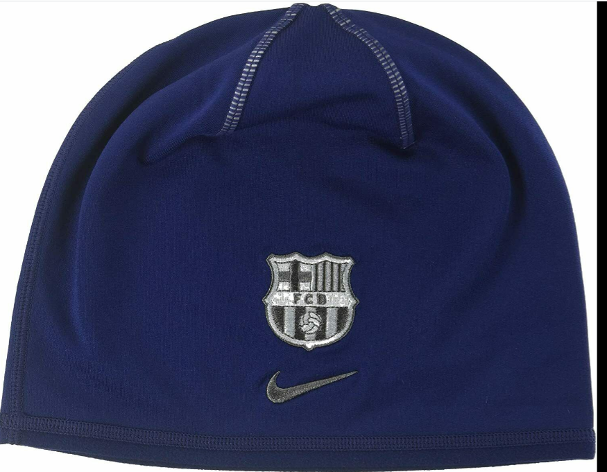Nike FC Barcelona Soccer Beanie Official Cap Size OSFA Color Blue Pro Image Sports Square One