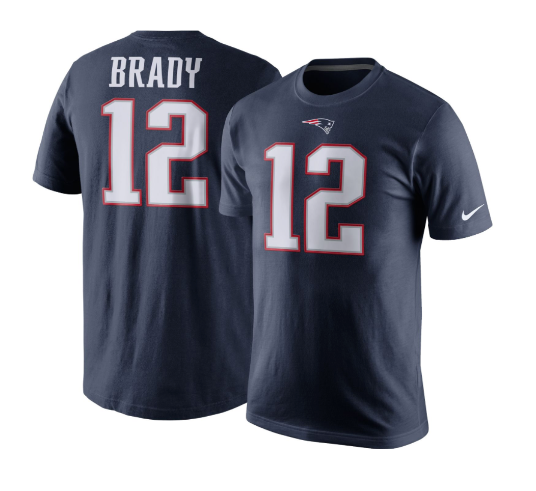 Nike Men's New England Patriots Tom Brady #12 Pride Navy T-Shirt