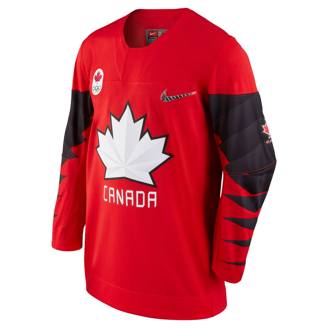 Nike Team Canada Nike 2018 Olympic Red Hockey Jersey