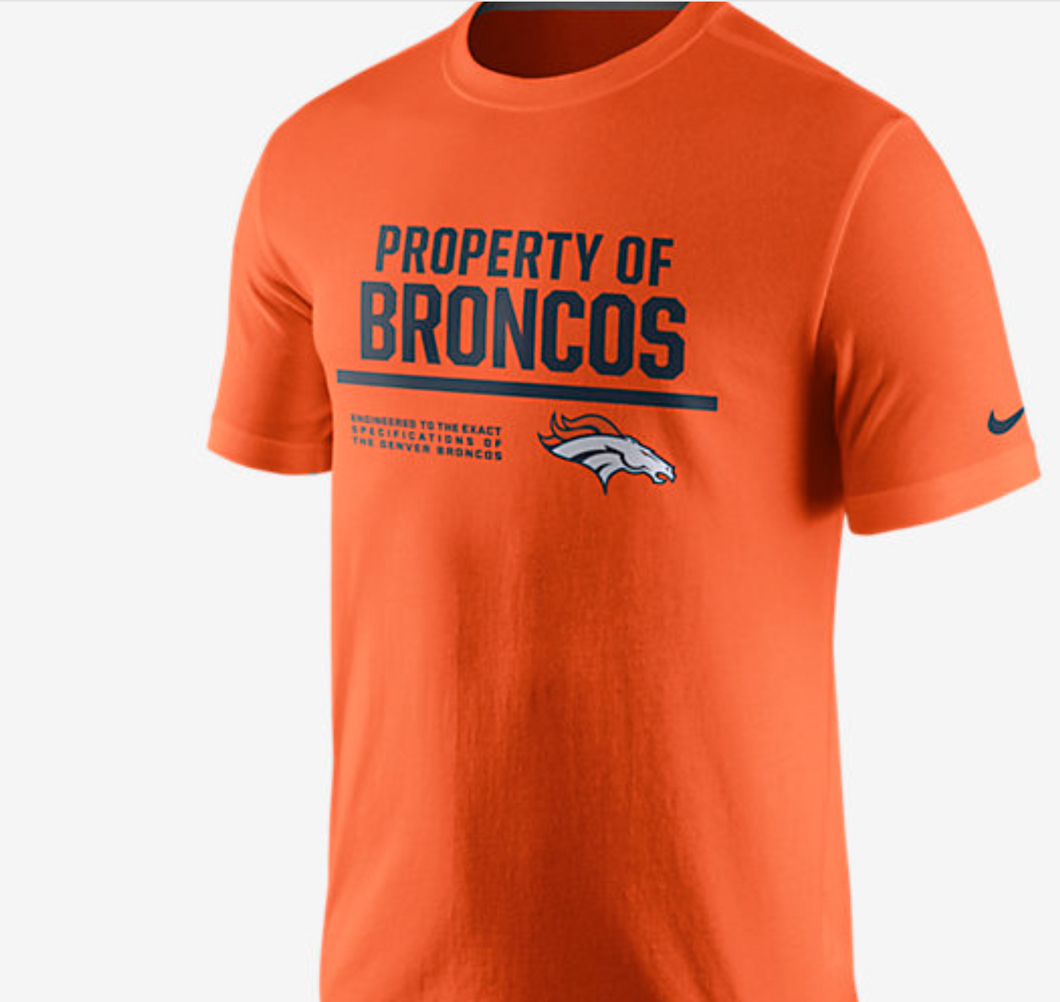 Men's Nike ''Property of'' (NFL Broncos) T-Shirts