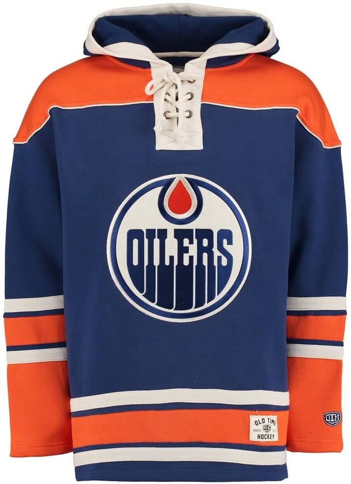 NHL OLD TIME HOCKEY EDMONTON OILERS SR LACER NHL HOCKEY HOODIE