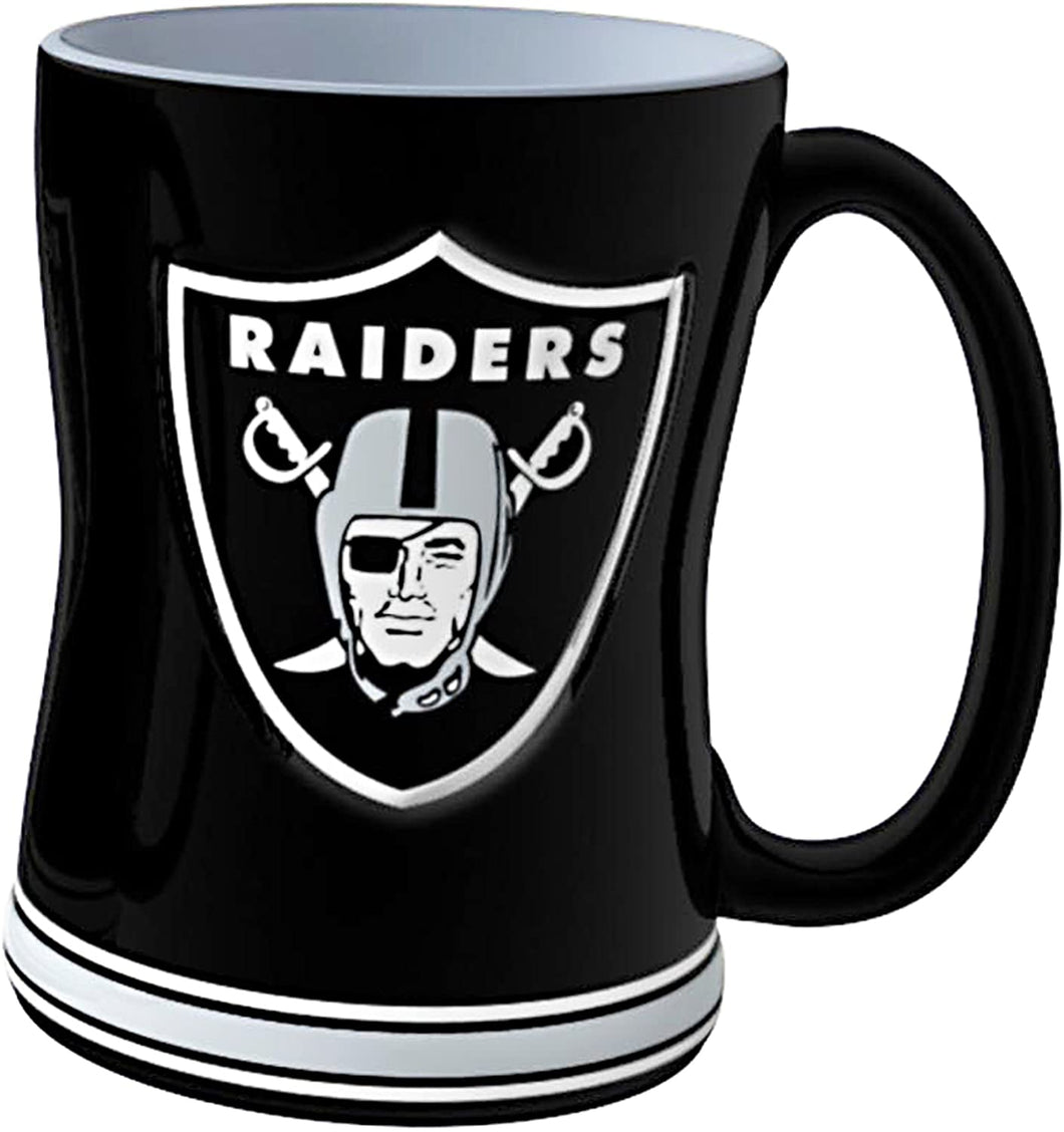 Oakland Raiders Sculpted Relief Mug, 14-Ounce