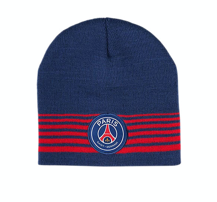 Paris Saint-Germain Knitted Football/Soccer Navy Blue & Red Stripe Winter Hat/Toque/Beanie