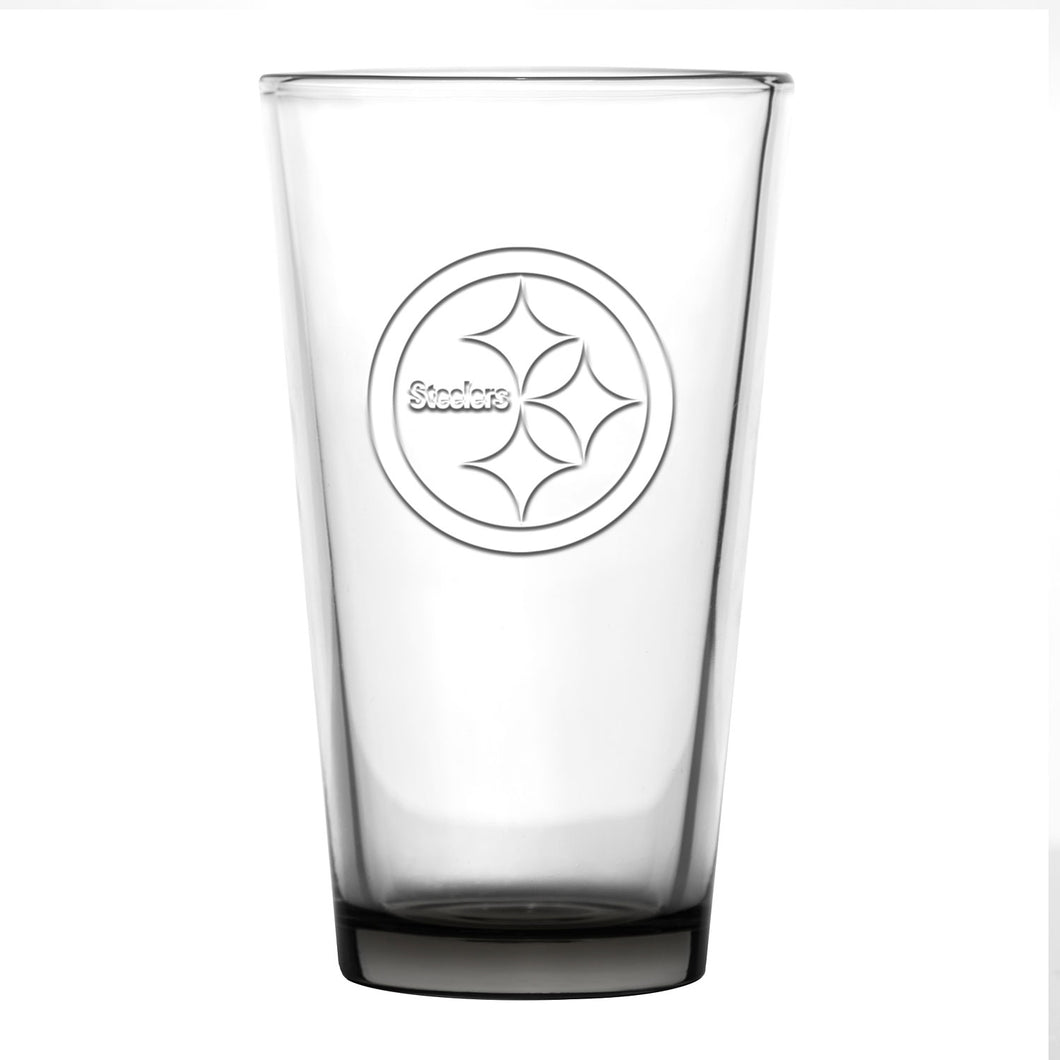 Pittsburgh Steelers Embossed 16OZ Pint Glass