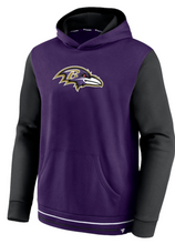 Load image into Gallery viewer, Men&#39;s Fanatics Branded Purple/Black Baltimore Ravens Block Party - Pullover Hoodie
