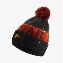 Load image into Gallery viewer, Chelsea FC Soccer EPL Anthracite Orange Team Word Mark Cuffed Knit Hat/Toque
