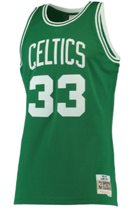 Men's Mitchell & Ness Larry Bird Boston Celtics Green NBA Hardwood Classics Swingman Jersey