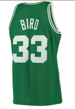Load image into Gallery viewer, Men&#39;s Mitchell &amp; Ness Larry Bird Boston Celtics Green NBA Hardwood Classics Swingman Jersey
